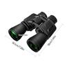 Бинокль 20x50 с низкой освещенностью, ночным видением, призмой BAK7, водонепроницаемый бинокль со шнурком для переноски