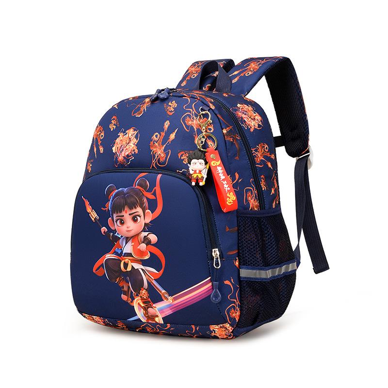 National Manga Cartoon Boys And Girls Backpack Fashion Large Capacity Primary School Bag Foreign Style Printing Children'S Backpack