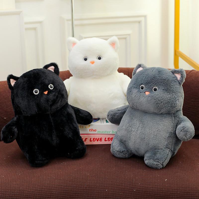 Кошка Супер Милые Плюшевые Игрушки Большая Белая Кукла Симуляция Подушка для Сна Мягкая Супер