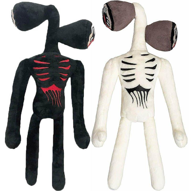 15.7 Inch Siren Head Plush Toy Soft Black And White Horror Stuffed Doll For Kids