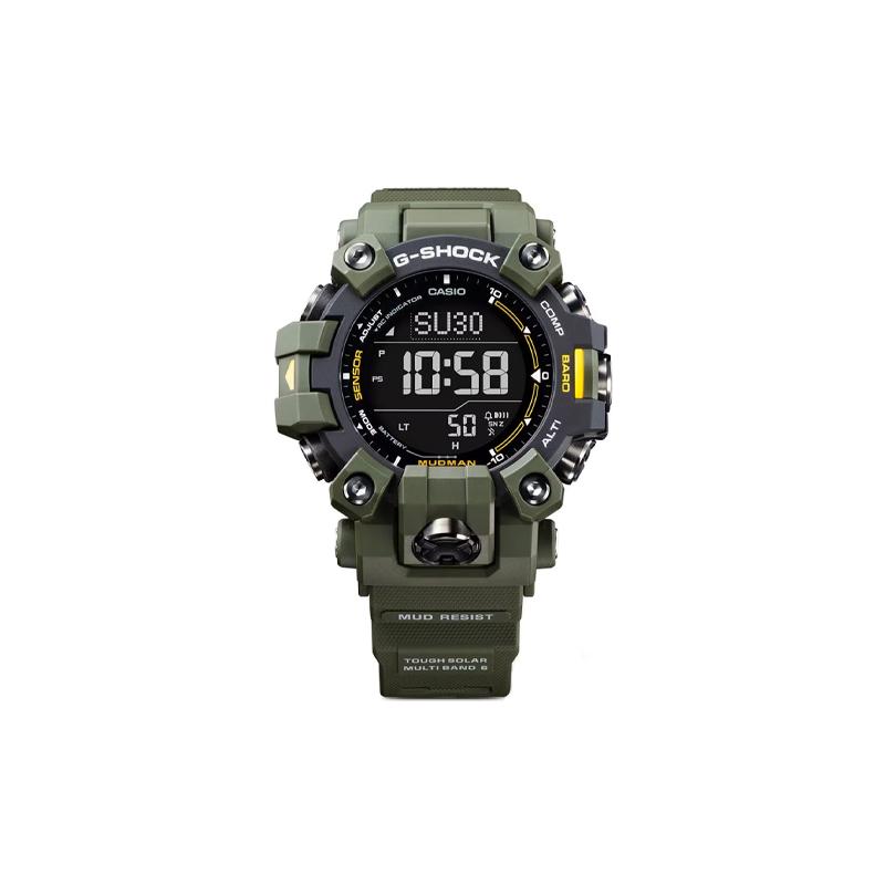 Casio Водонепроницаемость 200 метров Кварцевые резиновый пластиковый ремешок мужские часы черный циферблат GW-9500-3JF