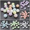 High Quality Loose Beads for Bracelet Earring Making Acrylic 10pcs Jelly Color Round Fashion DIY Jewelry Accessories Dazzle Color Material 16mm