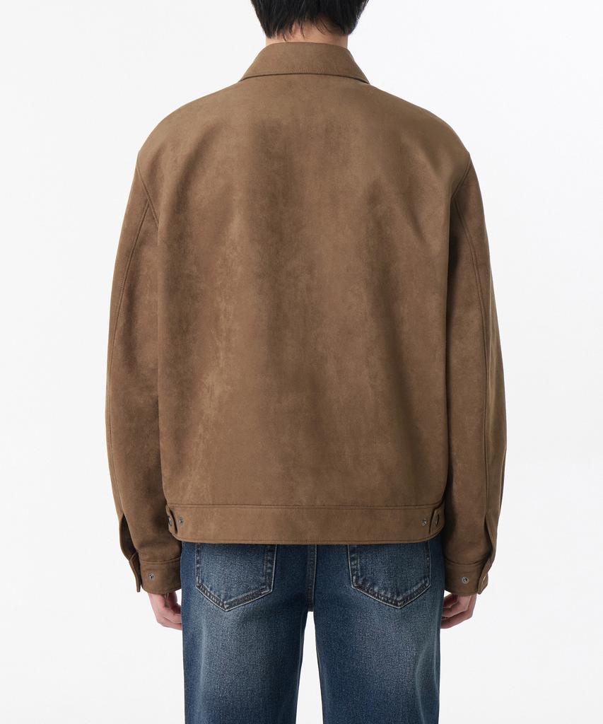 Musinsa Standard Synthetic Suede Work Jacket [Light Brown]