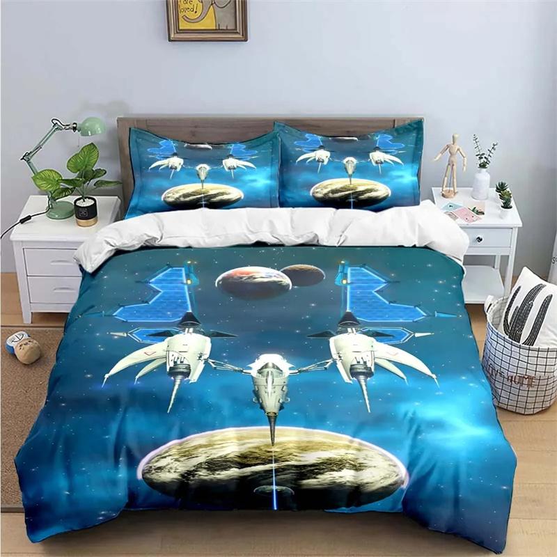 Anime 3D Game N-No-Man's-Sky Print Bedding Sets Bed Supplies Set Duvet Cover Bed Comforter Set Bedding Set Luxury Gift
