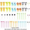 Animal Fruit Fork Food Grade Plastic Mini Cartoon Kids Cake Fruit Toothpick Bento Lunch Bento Accessories Party Decoration Gift