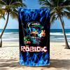 Roblox3 Beach Towel Super Soft Microfiber Quickdry Fabric Comfortable Lightweight