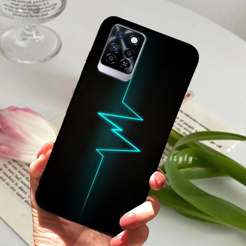 Чехол для Infinix Note 10 Plus Черный Мягкий силикон ТПУ Задняя крышка Для Infinix Note10 Pro NFC Чехол для телефона Note 10 Pro Plus Бампер