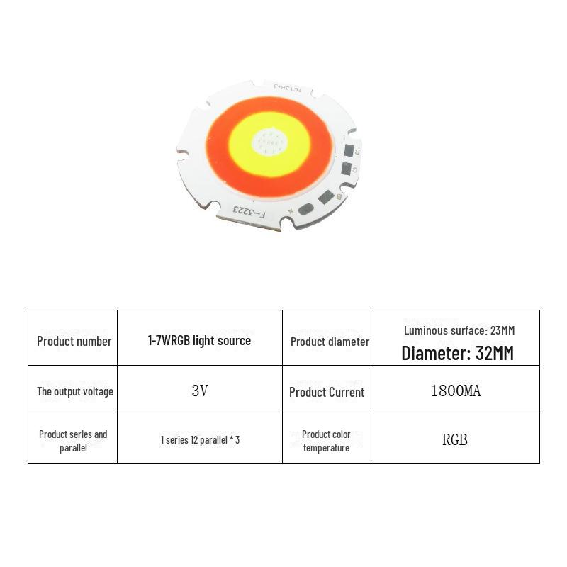 3V Solar COB Lamp Beads, 6V High-Power Integrated Light Source, 3.7V High-Power Beads, Full Parallel COB