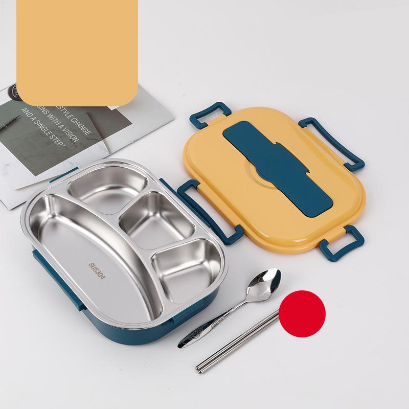 Food Storage Container Dinnerware Stainless Steel Lunch Box Portable Bento Box Food Storage Student