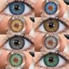 Цветные зрачки для глаз Голубые зрачки Зеленые высококачественные цветные контактные линзы Коричневые натуральные линзы Серые линзы для глаз Ежегодно