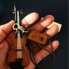 Crafted Violin Keychain Leather Bag Pendant Fashion Mini Violin Pendant Gift