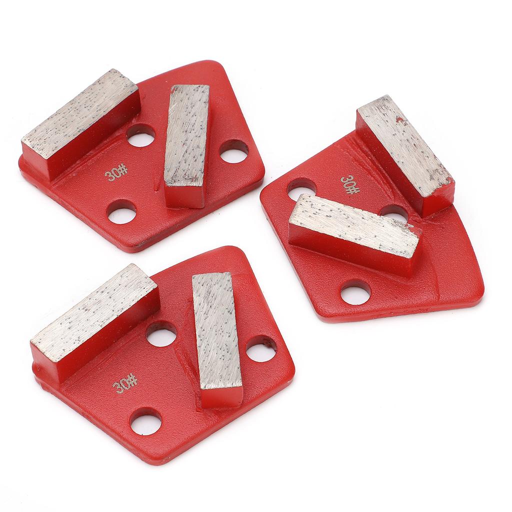 3 шт. алмазные шлифовальные тачки трапециевидные бетонные агрессивные режущие 2 длинных зуба красные 30#