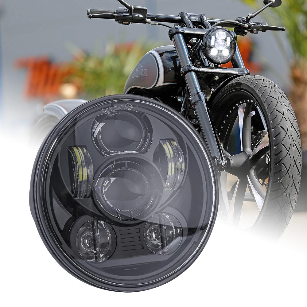 Hot Sale Emark Moto Bike Headlamp Motorcycle Accessories DRL Led Motorcycle Lighting System 5.75inch Led Headlight