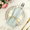 Solid Color Cotton Napkins with Fringed Edges Wedding Dinner Tablecloth for Banquet Party Graduation Event Elegant Dining Decor