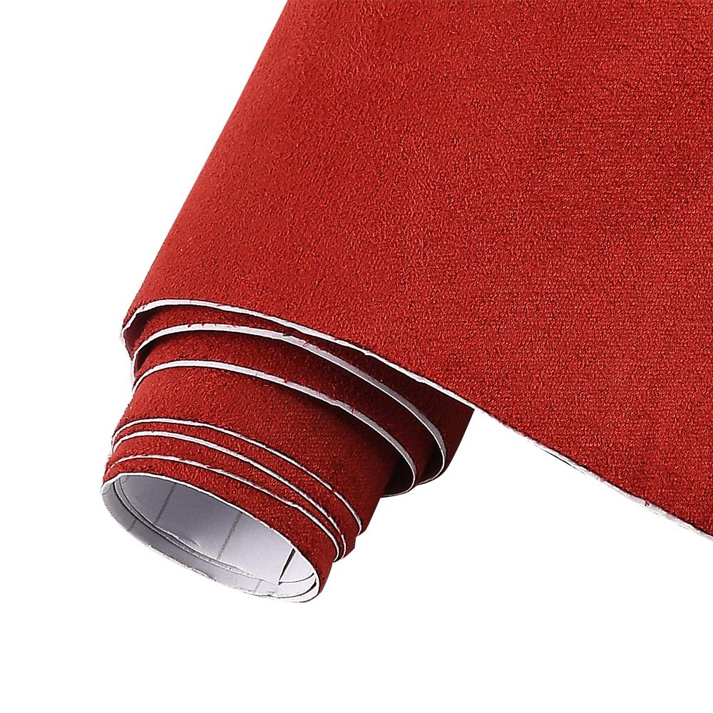 1x бархатный небольшой лист наклеек для украшения салона автомобиля, замшевая тканевая пленка для внутренней отделки двери, наклейки на панель передач, размер по желанию