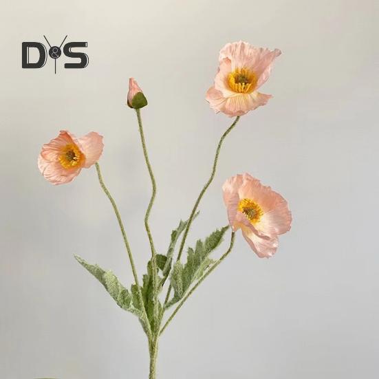 Искусственный цветок со стеблем, реалистичный домашний офисный стол, центральная часть свадебного искусственного цветка, ветка, искусственная цветочная композиция, украшение, реквизит для фото