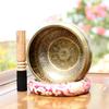 Metal Singing Bowl Meditation Sound Therapy Brass Singing Bowl Handmade Spiritual Healing Meditation Accessories