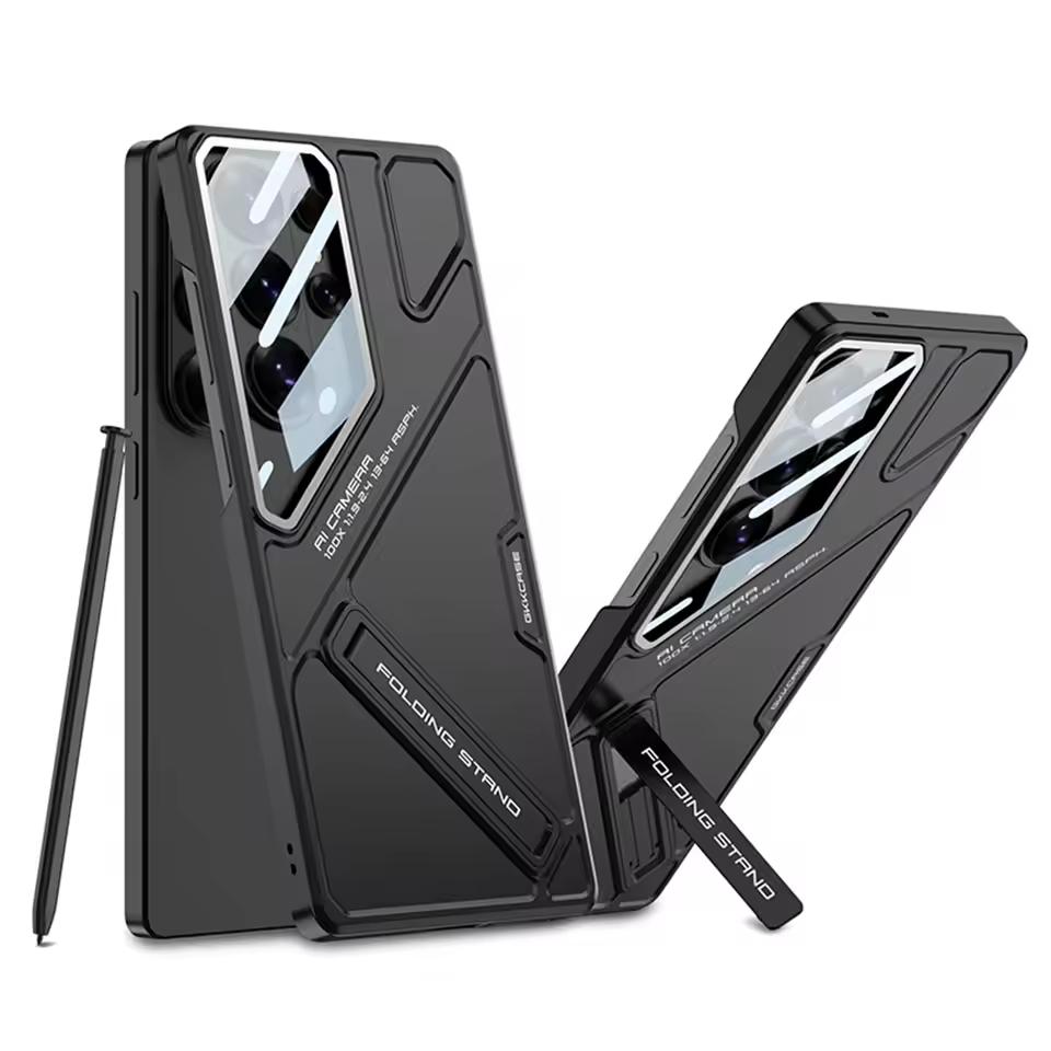 Чехол для Samsung Galaxy S26 Ultra со подставкой, противоударный защитный чехол для телефона, встроенная защита объектива камеры, складная подставка