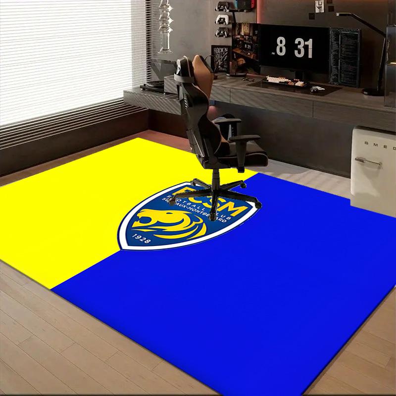 1PC Sochaux-montbeliard Crest Floor Mat for Living Room, Game Rooms, Office, Bedroom, Office Floor Mat Playful Design, Christmas fan gifts