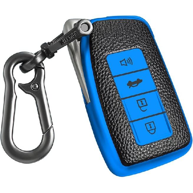 Texture Key Fob Cover with Keychain Compatible with Lexus,Soft TPU Key case/Skin,4-Buttons Fit ES Is GS NX RX RC GX LX 570 200 250 300 350 H F Sport