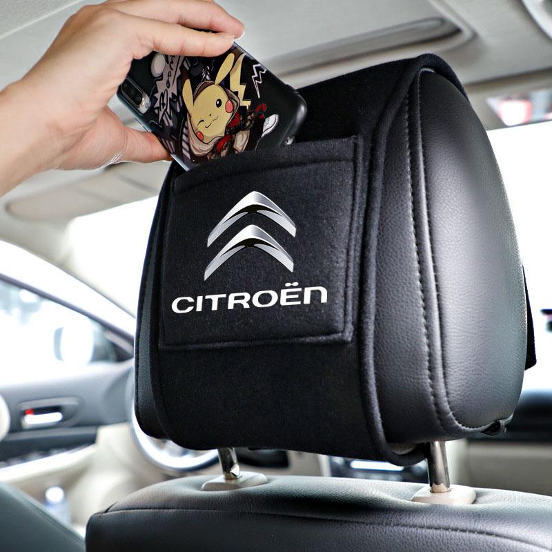 VXCW9 Car Seat Headrest Cover Pillow Case Cushion Neck Cover For Citroen C1 C2 C4 C5 C3 C4L C8 Berlingo Xsara Picasso Accessories