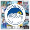 Winter ski sticker pack 50 pieces colorful ski cartoon stickers ski helmet stickers for flask, water bottle,vinyl waterproof graffiti decals for kids