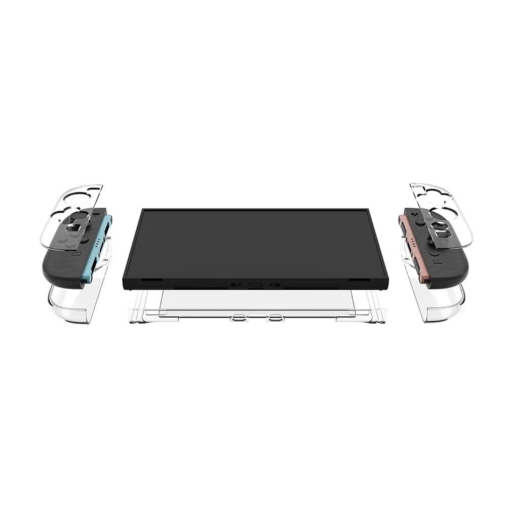 Прозрачный жесткий чехол из ПК для Switch 2 Раздельный защитный чехол-крышка Прозрачная защитная накладка Антицарапина Ударопрочный защитный корпус-крышка
