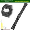 Для Casio CASIO серии A168W модифицированный металлический корпус и ремешок из нержавеющей стали, аксессуары, маленький золотой самородок, серебряный блок