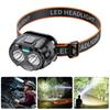 LED Headlamp 90-Degree Adjustable Motion Sensor Rechargeable Waterproof Outdoor Camping Headlamp Emergency Light