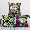 Cartoon Invader Zim Gir Decoration Room Home Sofa Living Office Car Nordic Simplicity Pillow Cover