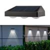 3LED Waterproof Solar Wall Lamps 2LED Solar Wall Lights Yard Atmosphere Wall Lights  Decor