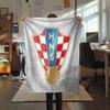 Croatia National Football Team Printed Flannel Blanket, soft throw for bedroom sofa, washable, Christmas present, great gift.
