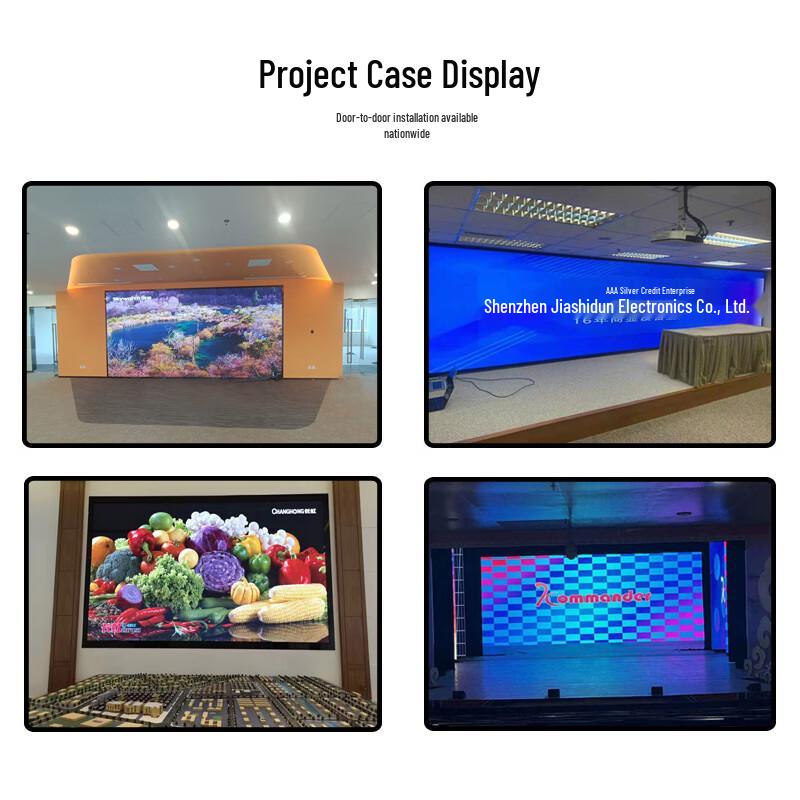 JURDG P2.0 Full-Color Seamless LED Display CN plug (adapter included)
