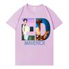 Singer Ed Maverick Album Graphics Tees Unisex Women Tshirts Fashion Shortsleeved Pure Cotton Pop Aesthetic Harajuku Cozy Tshirts