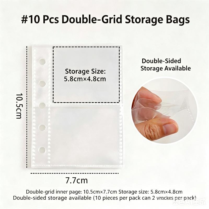 M5 Widening Double Button Transparent Pvc Soft Cover Binder Cover Journal Sketchbook Accessories Diary Office Supplies