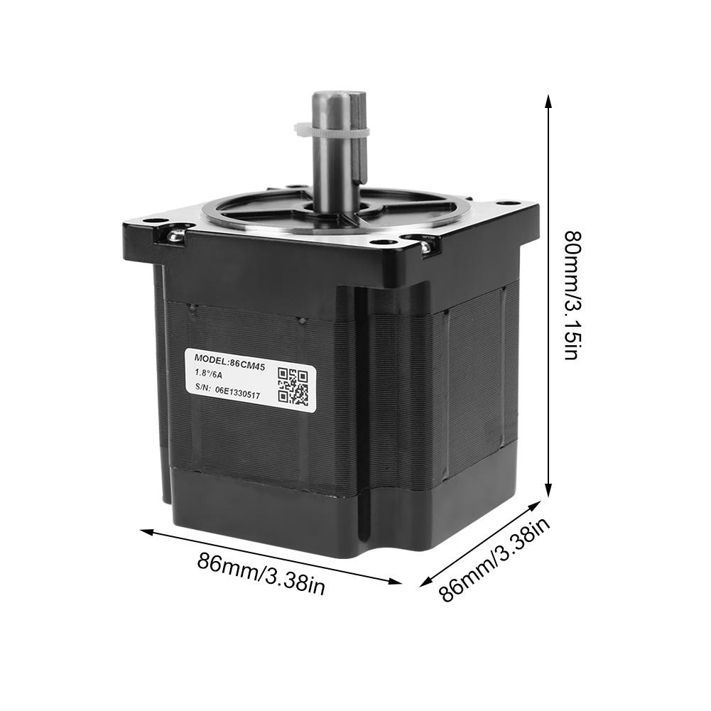 86CM45 Двухфазный шаговый двигатель 4,5 Н·м 6 А Диаметр вала 12,7 мм