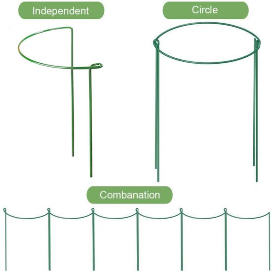 2 шт., опора для растений, полукруглая опора для растений, кольцо для поддержки растений, пион, помидор, гортензия, клетка для растений, высокая в горшке