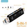 Type C&MicroUSB & USB 3 In 1 OTG Card Reader High-speed Universal OTG TF/USB for Android Computer Extension Headers