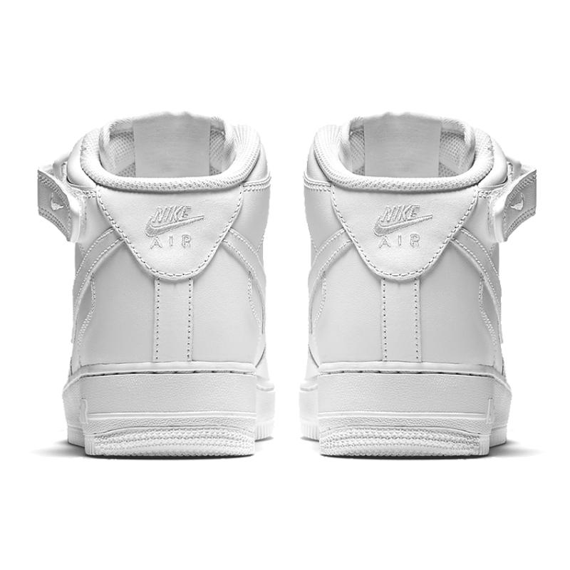 Nike Женские кроссовки Air Force 1 Mid 07 Leather 'Triple White' 366731-100