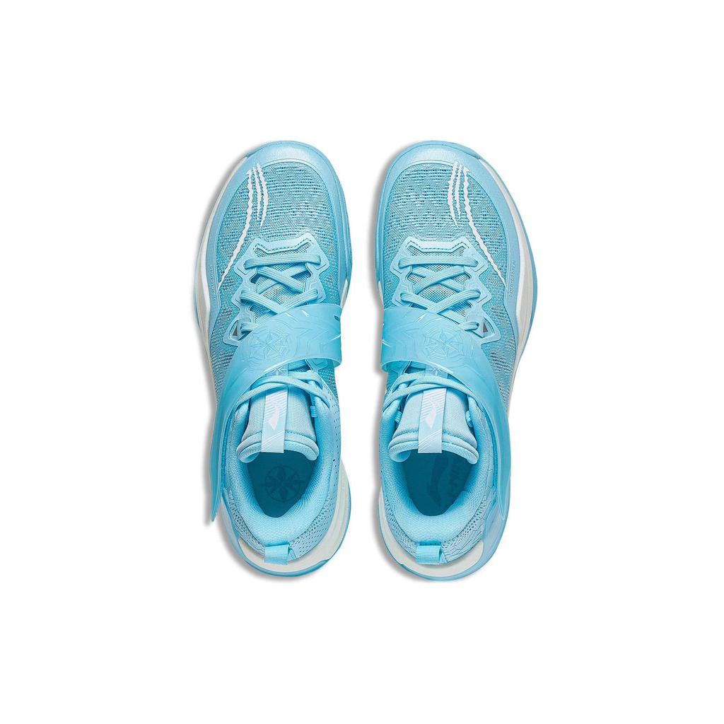 Li Ning Liren3 TEAM Амортизирующие Скользкие Устойчивые к истиранию Низкие Баскетбольные кроссовки Мужские Освежающий Ледяной Синий ABAS095-1