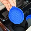 2Pcs Car Coasters Silicone Drink Cup Holder Protector with Handle Design Easy To Clean Car Water Coaster