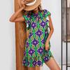 Women's Popular Dress Summer Printing Lotus Leaf Edge Short Skirt Women's Clothing
