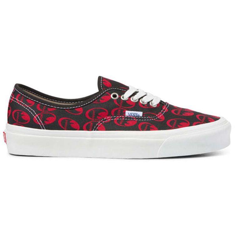 Mooneyes X Vans Authentic 44 DX Anaheim Factory - Black Red Unisex Sneakers VN0A5KX4AVO