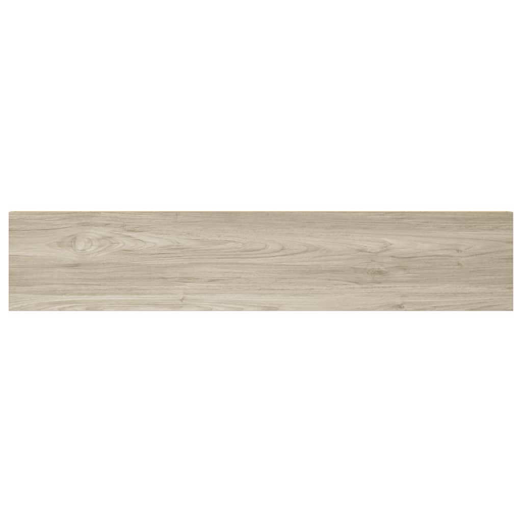 Floating Shelves Set 4 Pieces Oak Effect 120 x 23.5 x 3.8 cm MDF