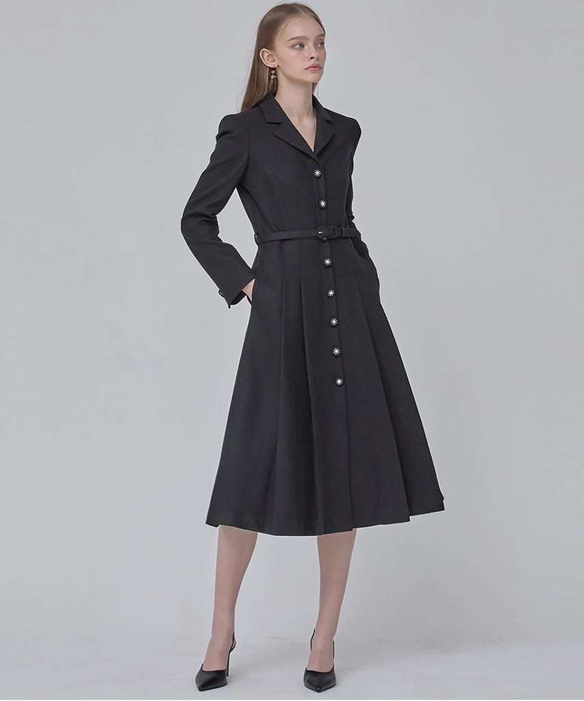 JULIY&CALLA 24 Fw Collar 106 Dear Giselle Dress Black
