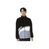 Повседневная куртка из овечьего флиса с длинными рукавами и логотипом Li Ning Color Block, хлопковая куртка унисекс, черная AJMS107-1