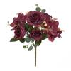 Silk Peony Artificial Flowers Fake  Bouquet Wedding Party Decor