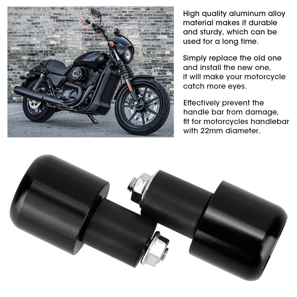 2Pcs Motorcycle Modification Accessory Handle Bar End Plug for 22mm Diameter Handlebar