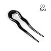 Fashion Hair Accessories Convenient Simple Hair Fork U Shape Hair Clip Plastic  Hairpin  Hair Stick