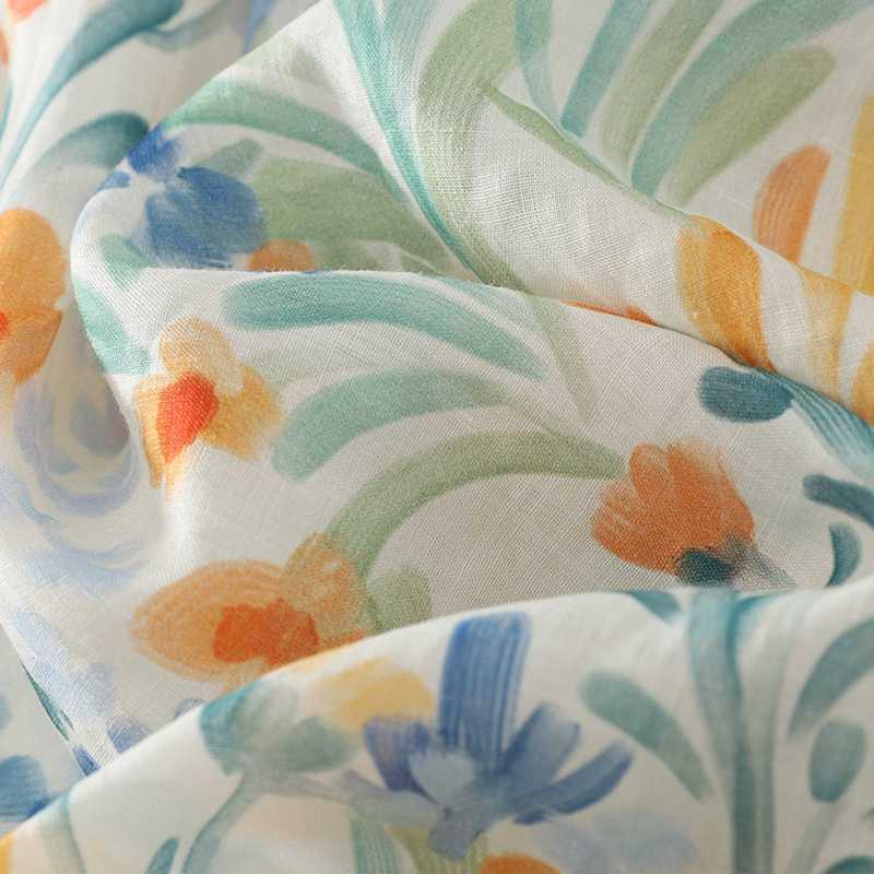 Весенняя рубашка French Niche Baita Тонкая рубашка с принтом Женские топы Блузки Рубашки